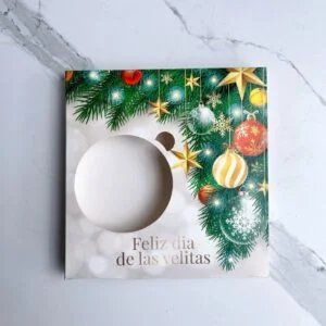 CAJA VELAS VERDE 15X1.5X15.5